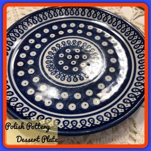Polish pottery dessert/salad plate